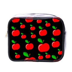 Red Apples  Mini Toiletries Bags by Valentinaart