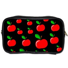 Red Apples  Toiletries Bags 2-side by Valentinaart