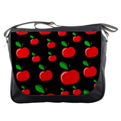 Red Apples  Messenger Bags by Valentinaart