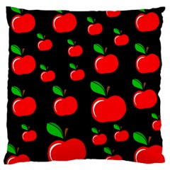 Red Apples  Large Cushion Case (two Sides) by Valentinaart