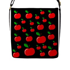 Red Apples  Flap Messenger Bag (l)  by Valentinaart