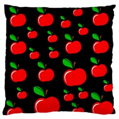 Red Apples  Large Flano Cushion Case (one Side) by Valentinaart