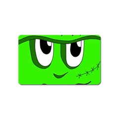 Halloween Frankenstein - Green Magnet (name Card) by Valentinaart