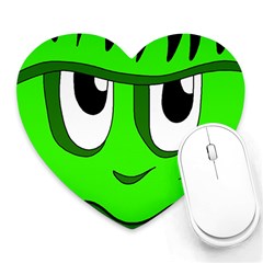 Halloween Frankenstein - Green Heart Mousepads by Valentinaart