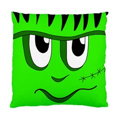 Halloween Frankenstein - Green Standard Cushion Case (one Side) by Valentinaart