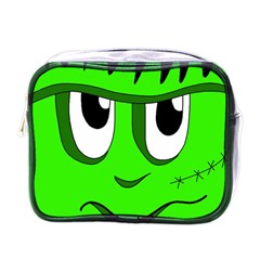 Halloween Frankenstein - Green Mini Toiletries Bags by Valentinaart