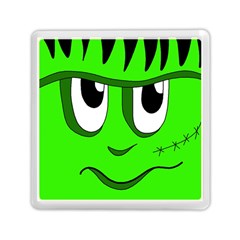 Halloween Frankenstein - Green Memory Card Reader (square)  by Valentinaart