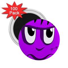 Halloween - Purple Frankenstein 2 25  Magnets (100 Pack)  by Valentinaart