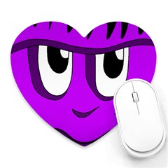 Halloween - Purple Frankenstein Heart Mousepads by Valentinaart