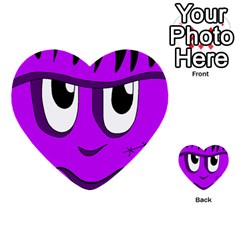 Halloween - Purple Frankenstein Multi-purpose Cards (heart) 