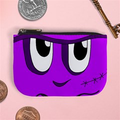 Halloween - Purple Frankenstein Mini Coin Purses by Valentinaart