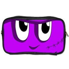 Halloween - Purple Frankenstein Toiletries Bags 2-side by Valentinaart