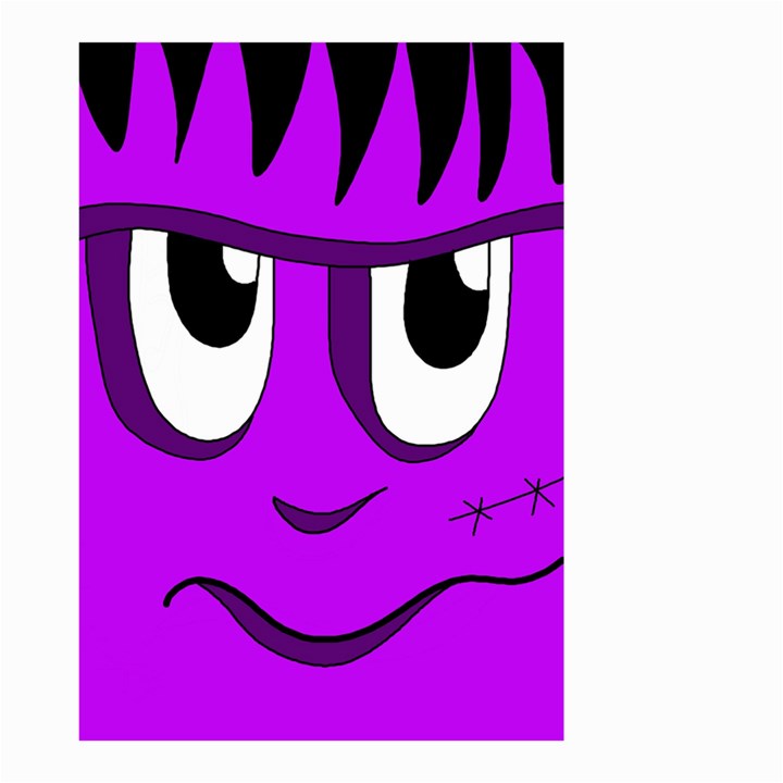 Halloween - purple Frankenstein Small Garden Flag (Two Sides)