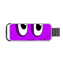 Halloween - Purple Frankenstein Portable Usb Flash (one Side) by Valentinaart