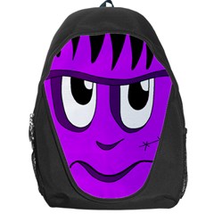 Halloween - Purple Frankenstein Backpack Bag by Valentinaart