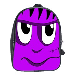 Halloween - Purple Frankenstein School Bags (xl)  by Valentinaart