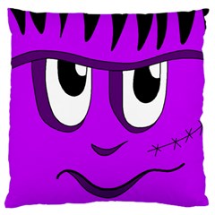 Halloween - Purple Frankenstein Standard Flano Cushion Case (two Sides) by Valentinaart