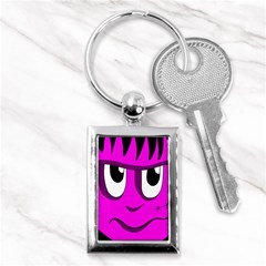 Halloween - Pink Frankenstein Key Chains (rectangle)  by Valentinaart