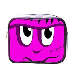 Halloween - Pink Frankenstein Mini Toiletries Bags by Valentinaart