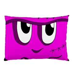 Halloween - Pink Frankenstein Pillow Case (two Sides) by Valentinaart