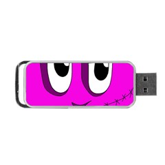 Halloween - Pink Frankenstein Portable Usb Flash (one Side) by Valentinaart