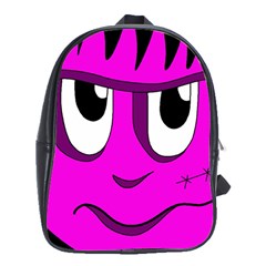 Halloween - Pink Frankenstein School Bags (xl)  by Valentinaart