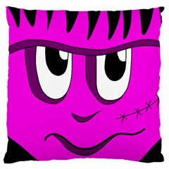 Halloween - Pink Frankenstein Standard Flano Cushion Case (one Side) by Valentinaart