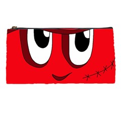 Halloween Frankenstein - Red Pencil Cases by Valentinaart