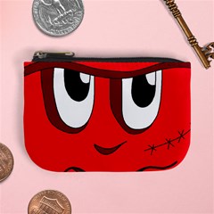 Halloween Frankenstein - Red Mini Coin Purses by Valentinaart