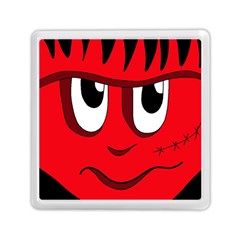 Halloween Frankenstein - Red Memory Card Reader (square)  by Valentinaart