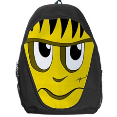 Halloween Frankenstein - Yellow Backpack Bag by Valentinaart