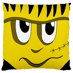 Halloween Frankenstein - Yellow Standard Flano Cushion Case (one Side) by Valentinaart