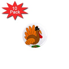 Thanksgiving Turkey - Transparent 1  Mini Magnet (10 Pack)  by Valentinaart