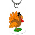 Thanksgiving turkey - transparent Dog Tag (Two Sides) Front