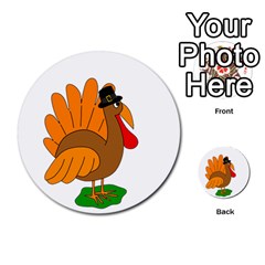 Thanksgiving Turkey - Transparent Multi-purpose Cards (round)  by Valentinaart