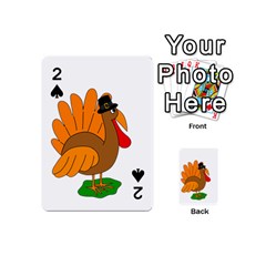 Thanksgiving Turkey - Transparent Playing Cards 54 (mini)  by Valentinaart