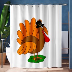 Thanksgiving Turkey - Transparent Shower Curtain 60  X 72  (medium) 