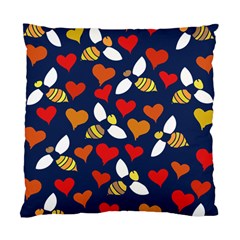 Honey Bees In Love Standard Cushion Case (two Sides) by BubbSnugg