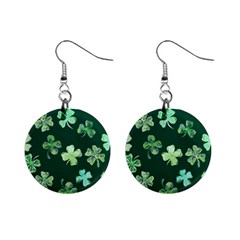 Lucky Shamrocks Mini Button Earrings by BubbSnugg