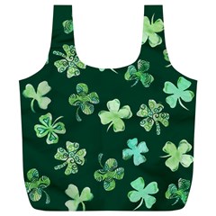 Lucky Shamrocks Full Print Recycle Bags (l)  by BubbSnugg