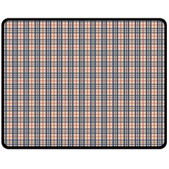 Chequered Plaid Double Sided Fleece Blanket (medium)  by olgart