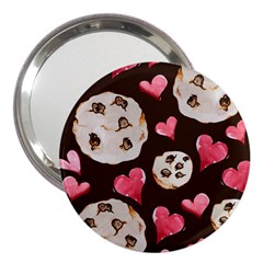 Chocolate Chip Cookies 3  Handbag Mirrors by BubbSnugg