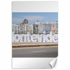 Montevideo Letters At Pocitos Beach Canvas 12  X 18   by dflcprints