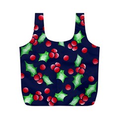 Holly Jolly Christmas Full Print Recycle Bags (m)  by BubbSnugg