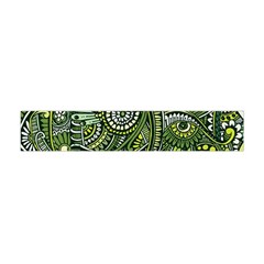 Green Boho Flower Pattern Zz0105 Flano Scarf (Mini)