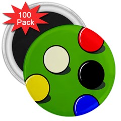 Billiard  3  Magnets (100 Pack) by Valentinaart