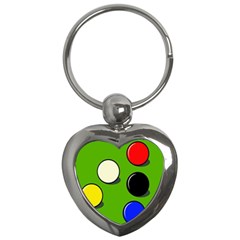 Billiard  Key Chains (heart)  by Valentinaart