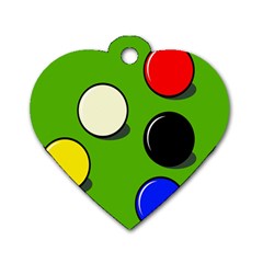 Billiard  Dog Tag Heart (one Side) by Valentinaart