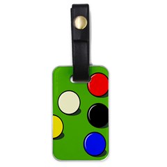 Billiard  Luggage Tags (one Side)  by Valentinaart