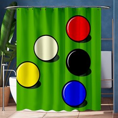 Billiard  Shower Curtain 60  X 72  (medium)  by Valentinaart